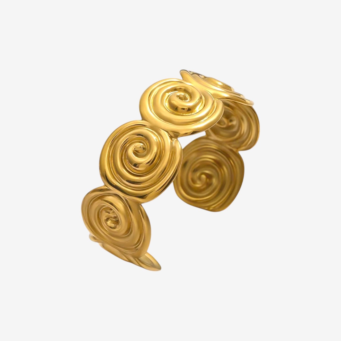 Gold Swirl Cuff Bracelet