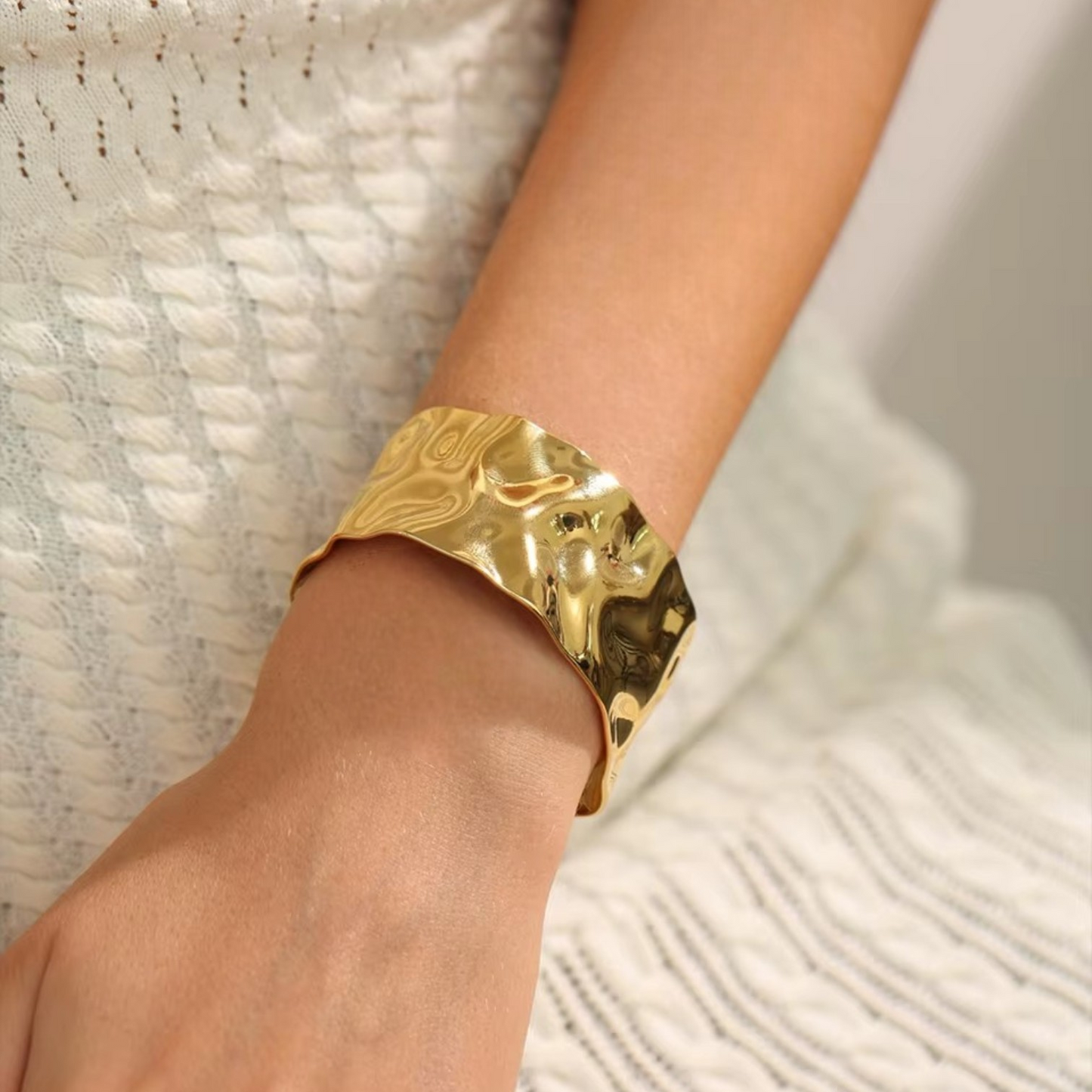 Hammered Cuff Bracelet