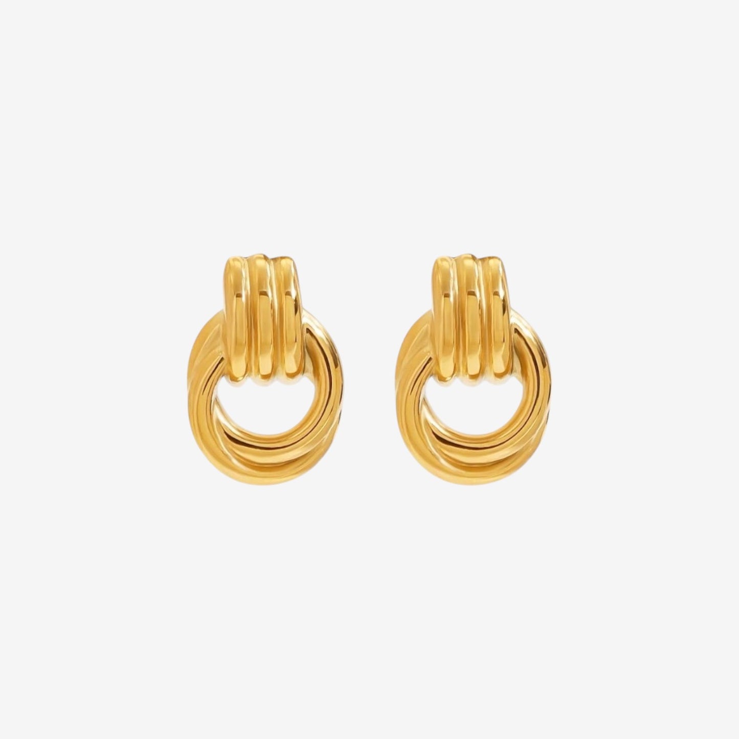 Interlocking Hoop Earrings