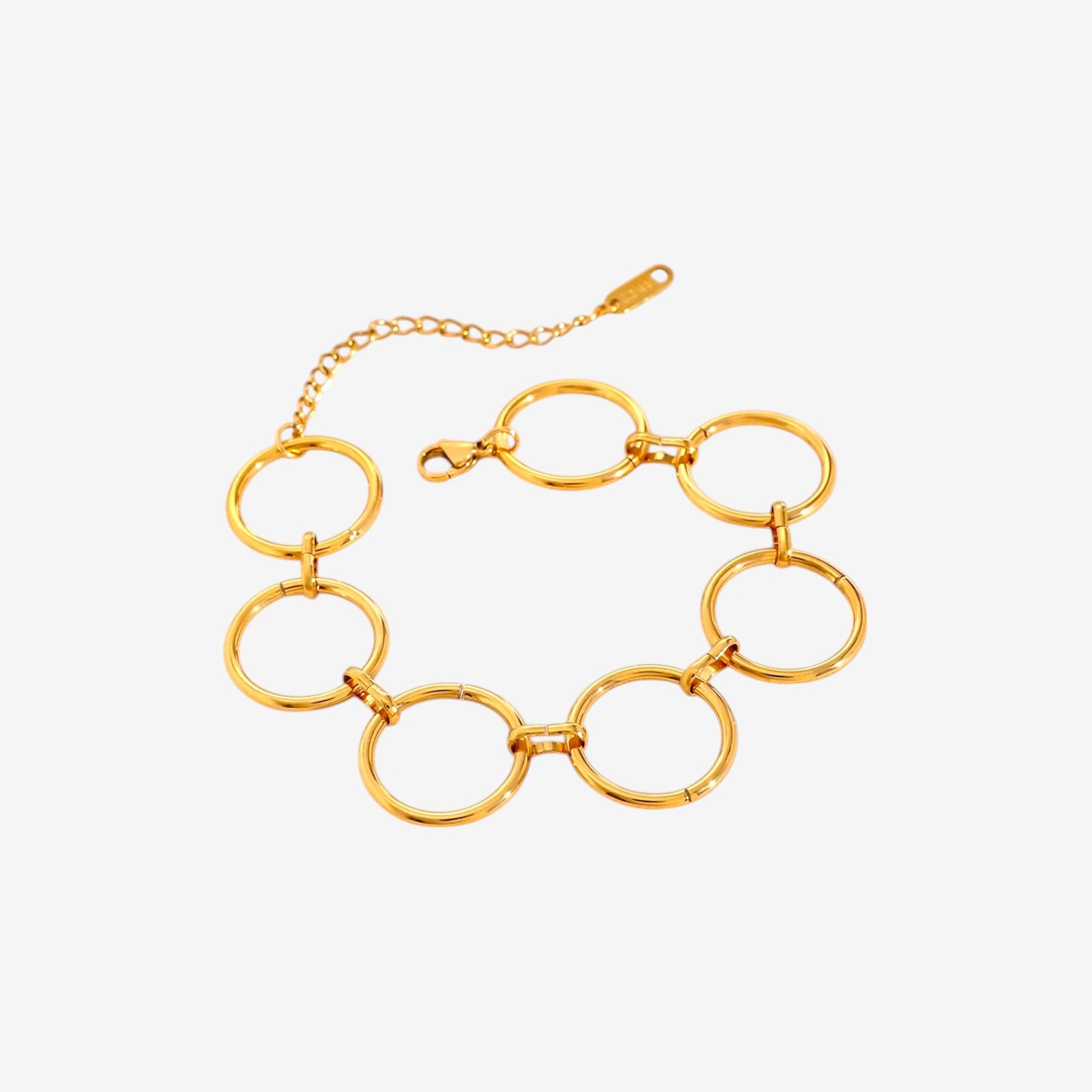 Gold O-Link Chain Bracelet