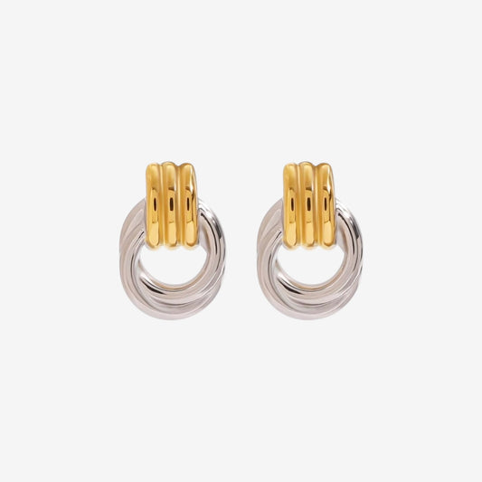 Interlocking Hoop Earrings