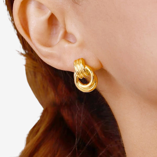 Interlocking Hoop Earrings