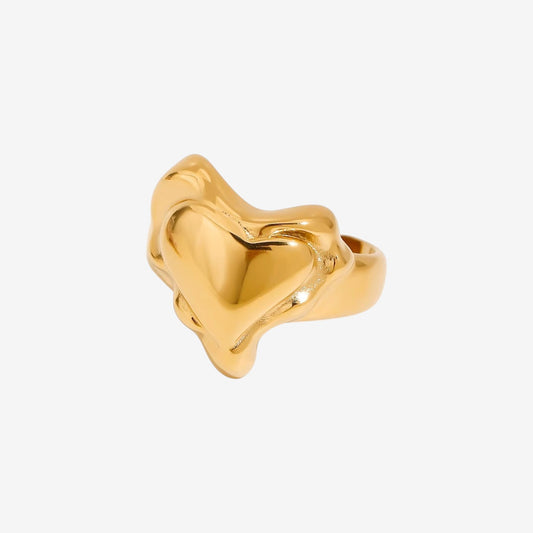 Liquid Gold Heart Ring