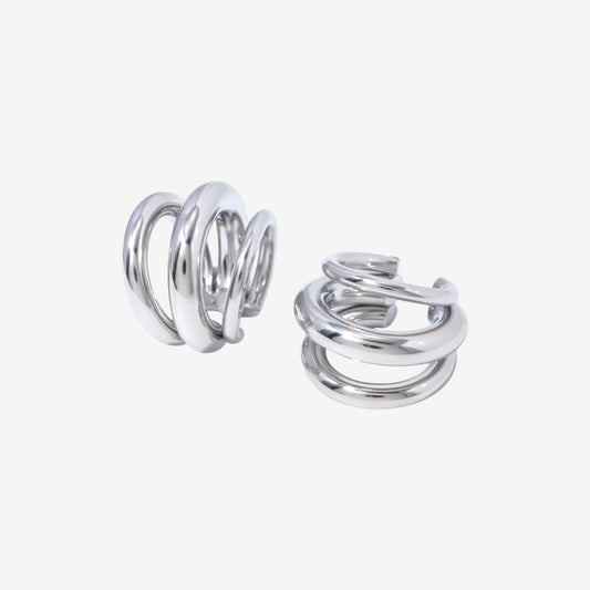 Triple Band Cuff Earrings